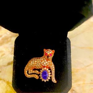 NATURAL TANZANITE AND SAPPHIRE LEOPARD RING‼️❤️